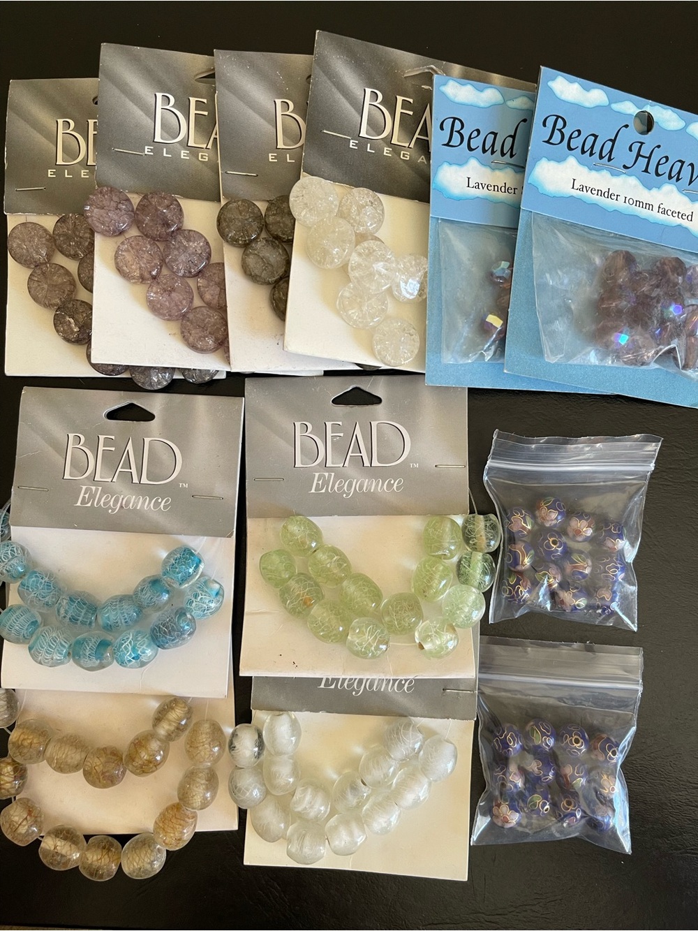 Chinese cloisonné beads and Glass Beads - Multi-Pack